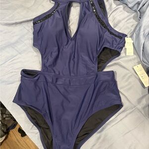 Cupshe Women's One Piece Swimsuit in Blue